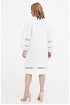 Dress linen long white embroidered shirt Boguslava